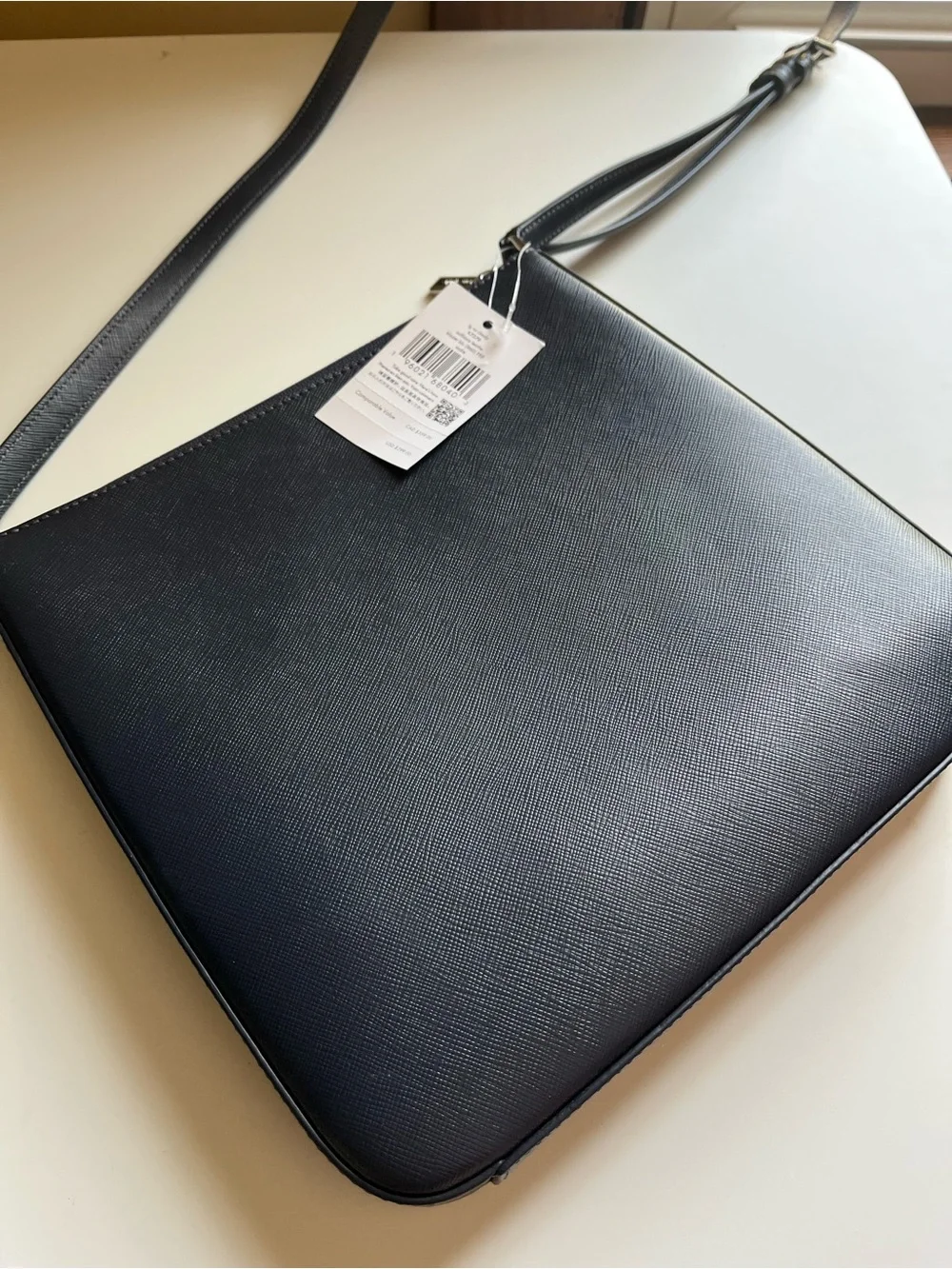 kate spade navy saffiano crossbody with gold hardware